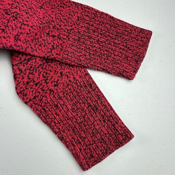 Bryn Walker Red Turtle Neck Oversized Cotton S Sweater Classic Heritage Cabin - Picture 6 of 9